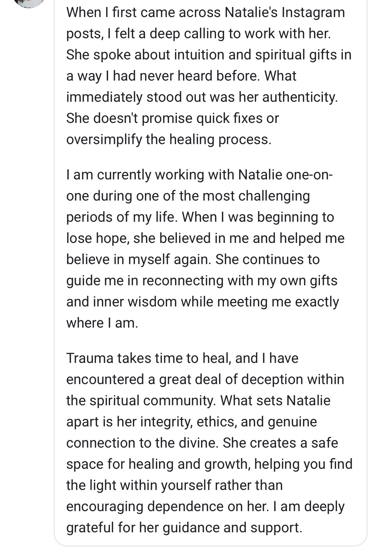 Message from a member of the society 1