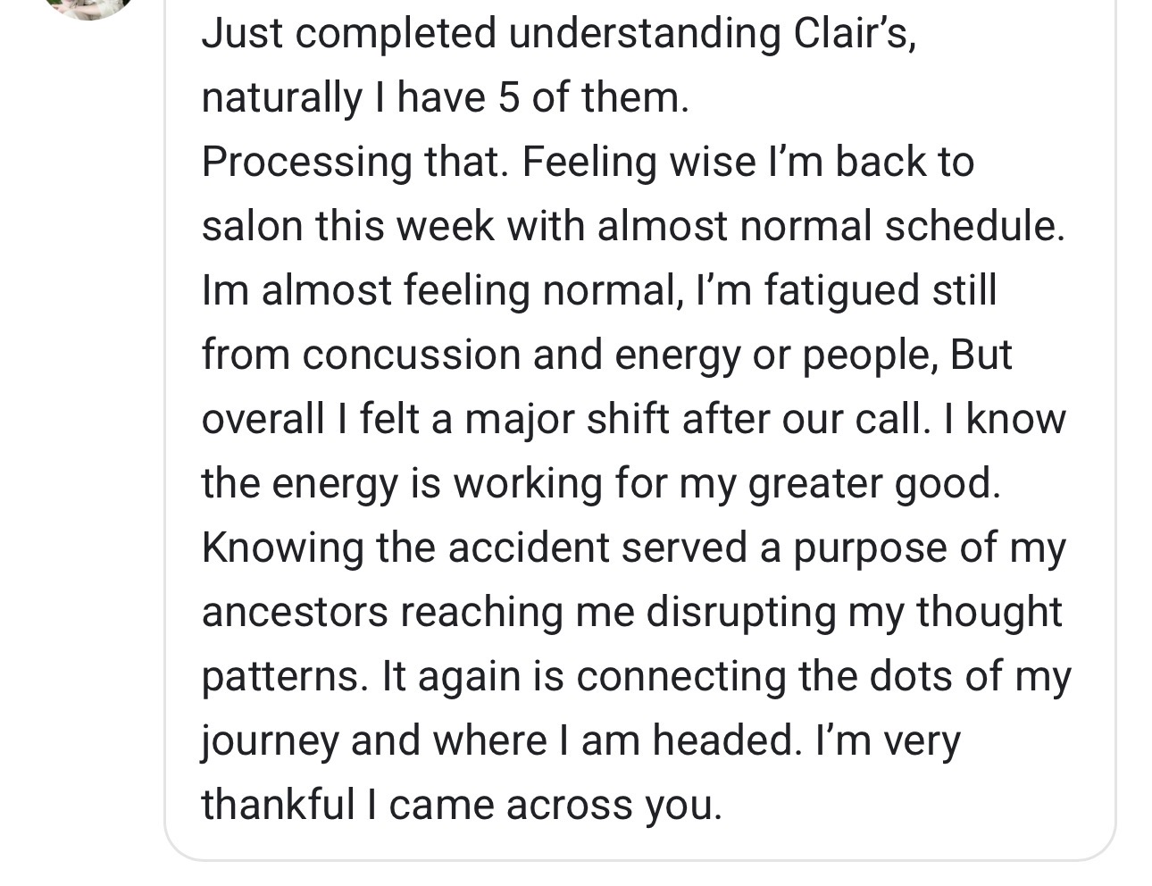 Message from a member of the society 2